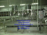 Băng tải châm dầu muối cá ngừ đóng hộp