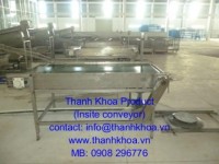 Băng tải vô lon sọt thanh trùng